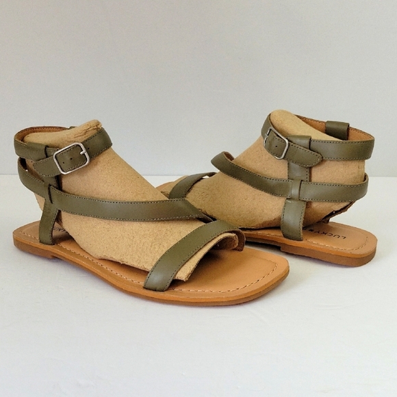 Lucky Brand Shoes - Lucky Brand Byleth Gladiator Sandals Sage Green Size 9 NWOT